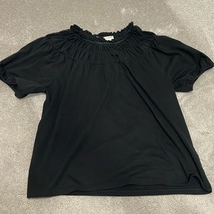 J crew black knit top